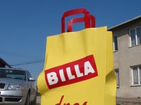 BILLA-Werbeständer