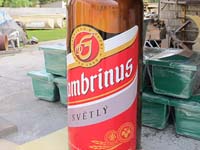 Gambrinus-Werbeflasche