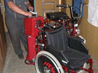 Karosserieteile für die Schiebevorrichtung eines Rollstuhls